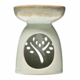 Aromalampa keramická na esenciální oleje BODHI - šedá